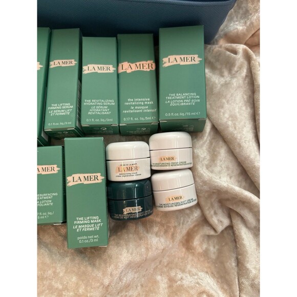 La Mer skincare set of 14 plus bag - Picture 3 of 6